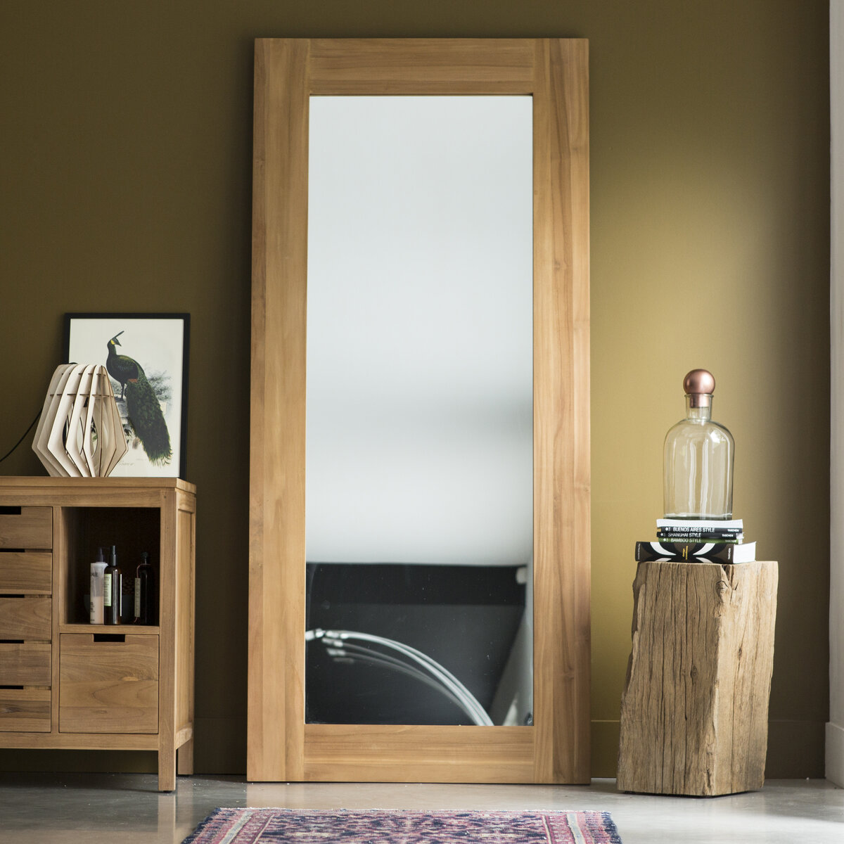 Square - Miroir en teck massif 200x90 cm Square - Miroir en teck massif 200x90 cm