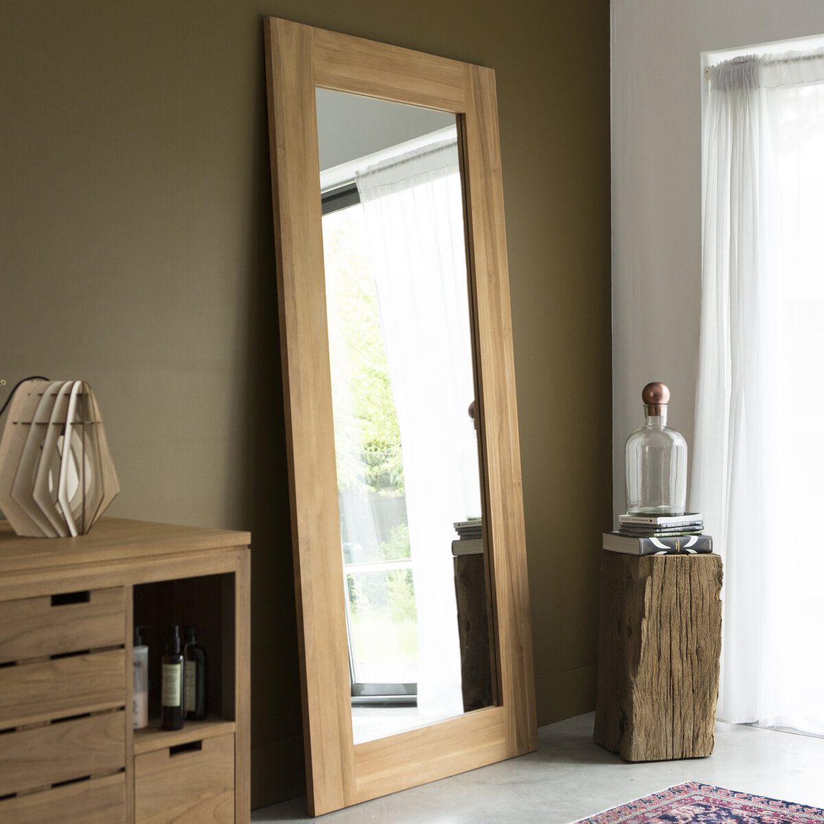 Square - Miroir en teck massif 200x90 cm Square - Miroir en teck massif 200x90 cm