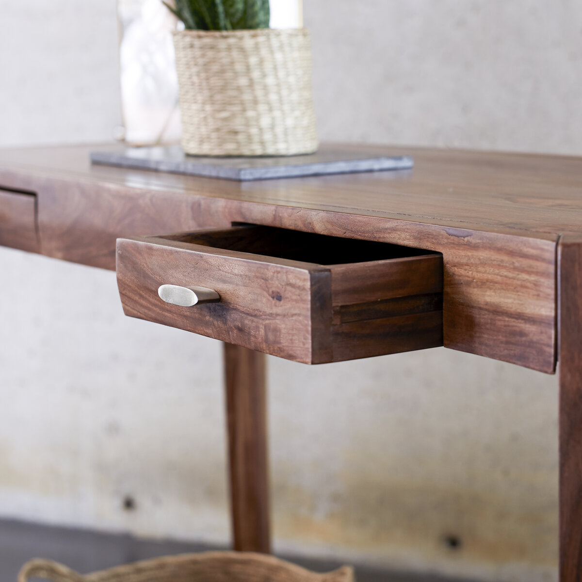 Luna - Console en palissandre massif Luna - Console en palissandre massif