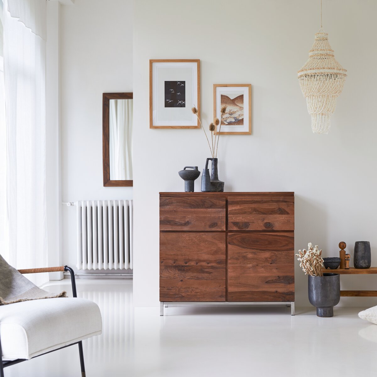 Nova - Credenza in palissandro massello 100 cm Nova - Credenza in palissandro massello 100 cm