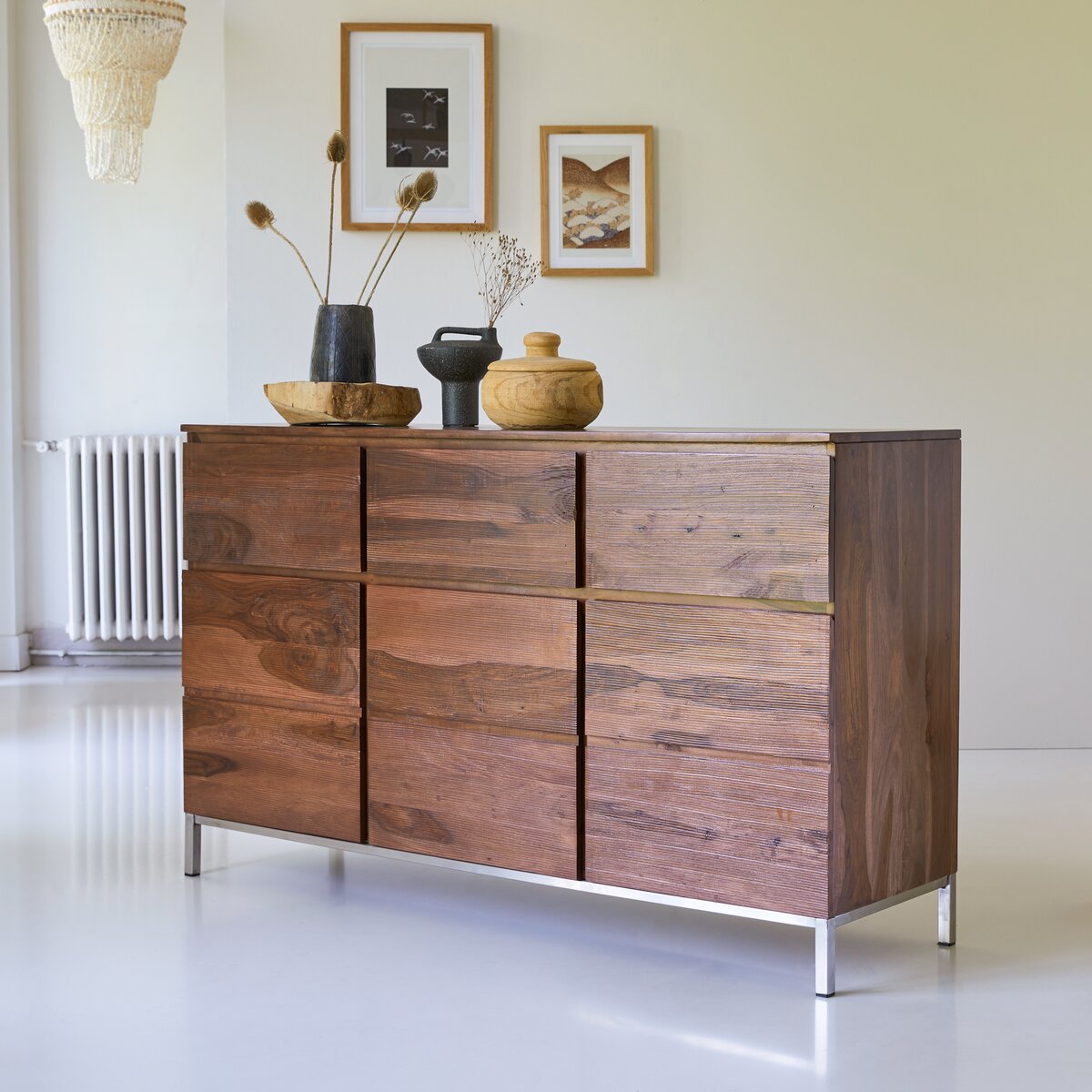 Nova Sheesham Sideboard Dining Room Sideboard At Tikamoon   1200 1200 Nova Solid Sheesham Sideboard 155 Cm 