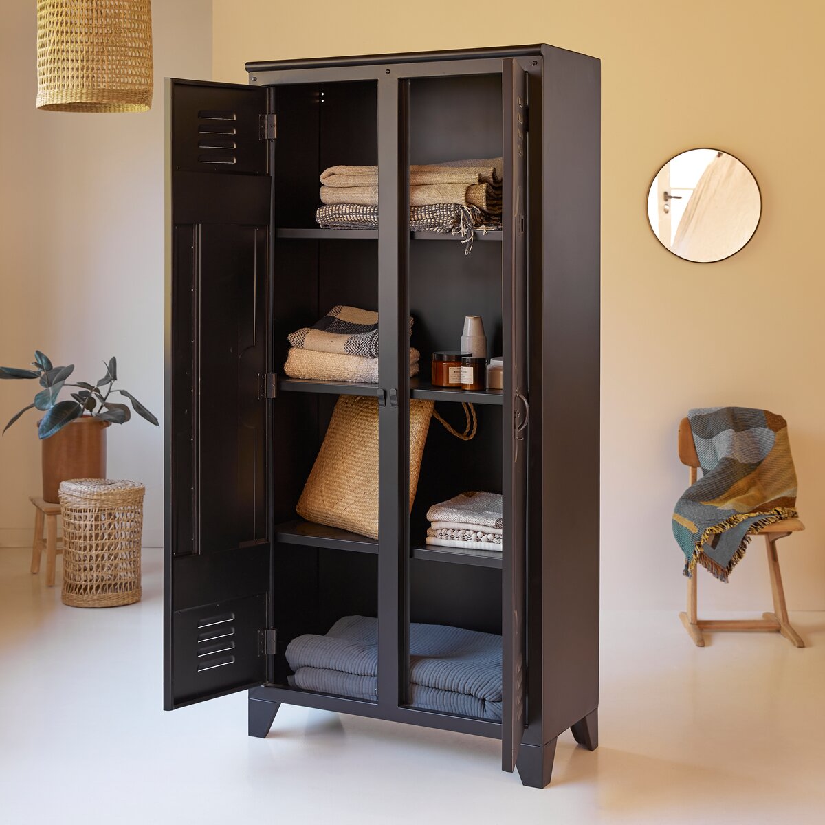 Etagère en métal 135 cm - Rangement casiers pour la chambre - Tikamoon