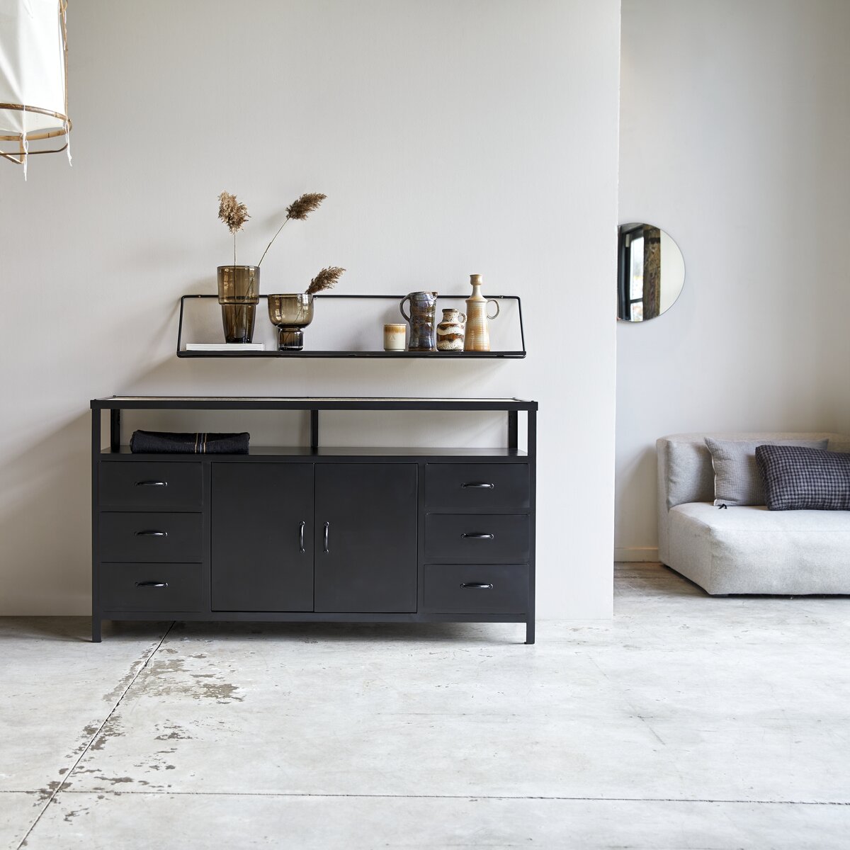 Industriel - Buffet en métal 160 cm Industriel - Buffet en métal 160 cm