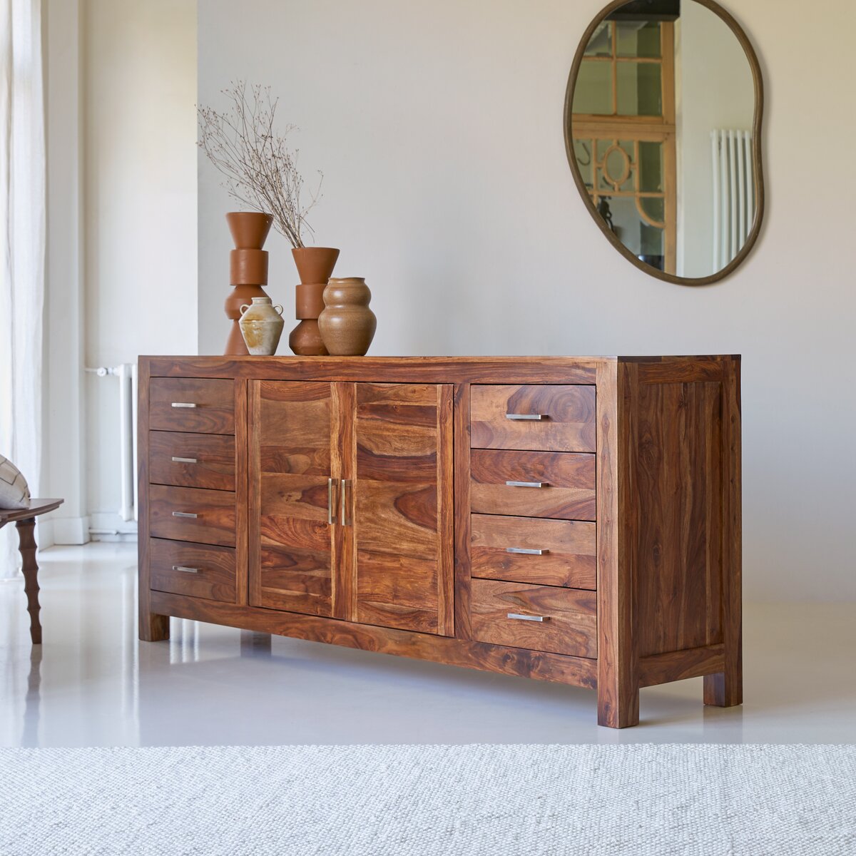 Mezzo - Buffet en palissandre massif 205 cm Mezzo - Buffet en palissandre massif 205 cm