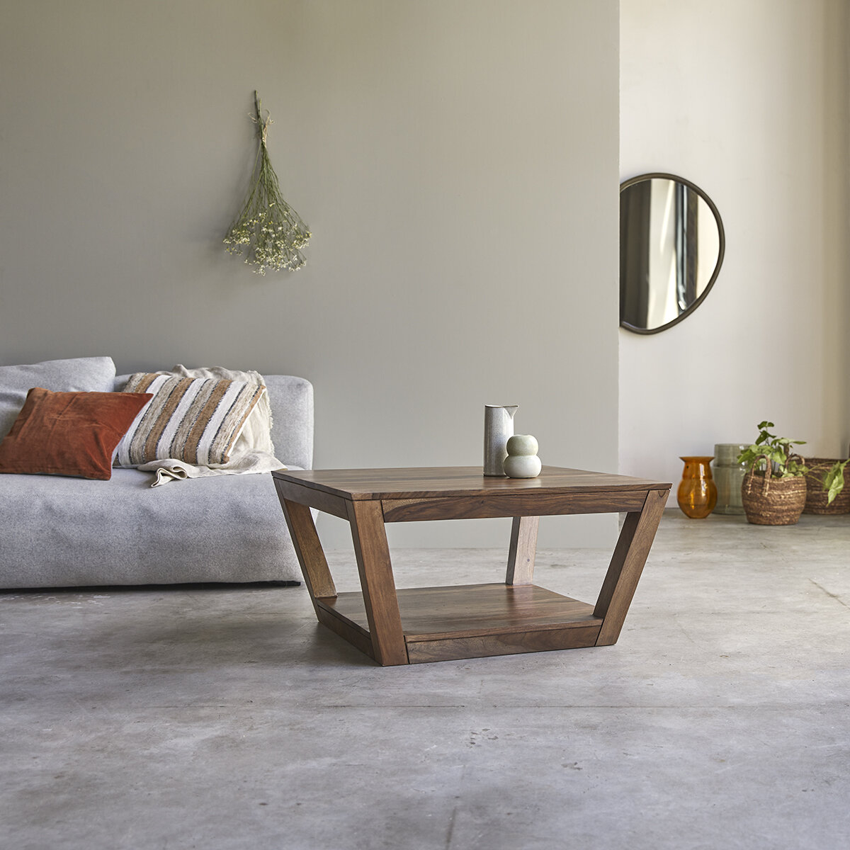 Villa - Table basse en palissandre massif Villa - Table basse en palissandre massif