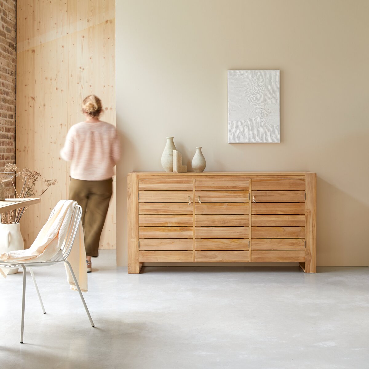 Solid oak deals sideboard for sale