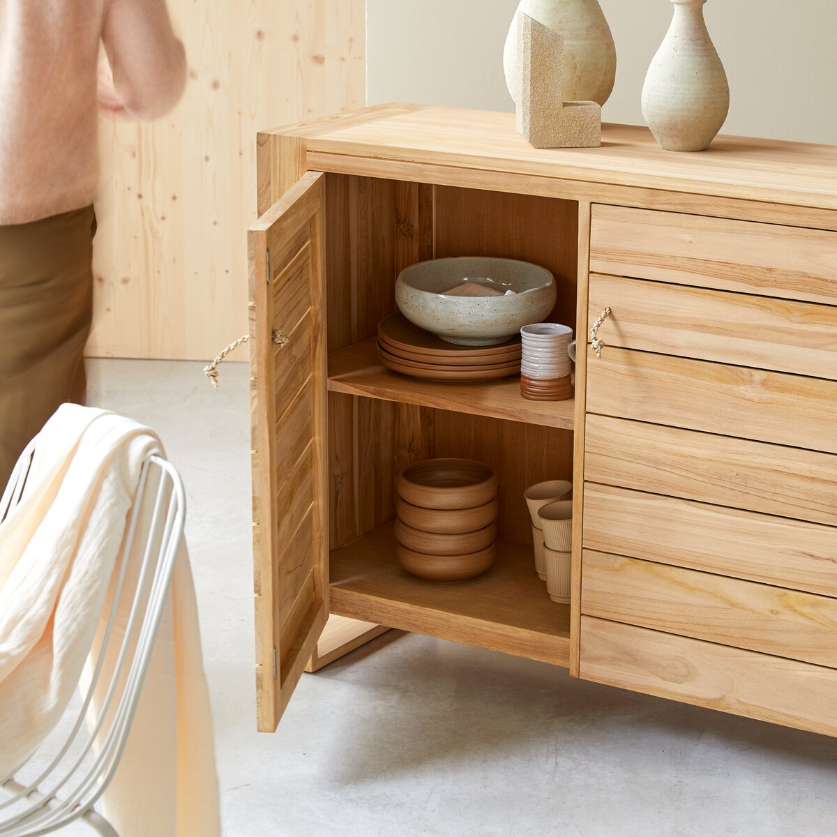 Minimalys - Buffet en teck massif 170 cm Minimalys - Buffet en teck massif 170 cm