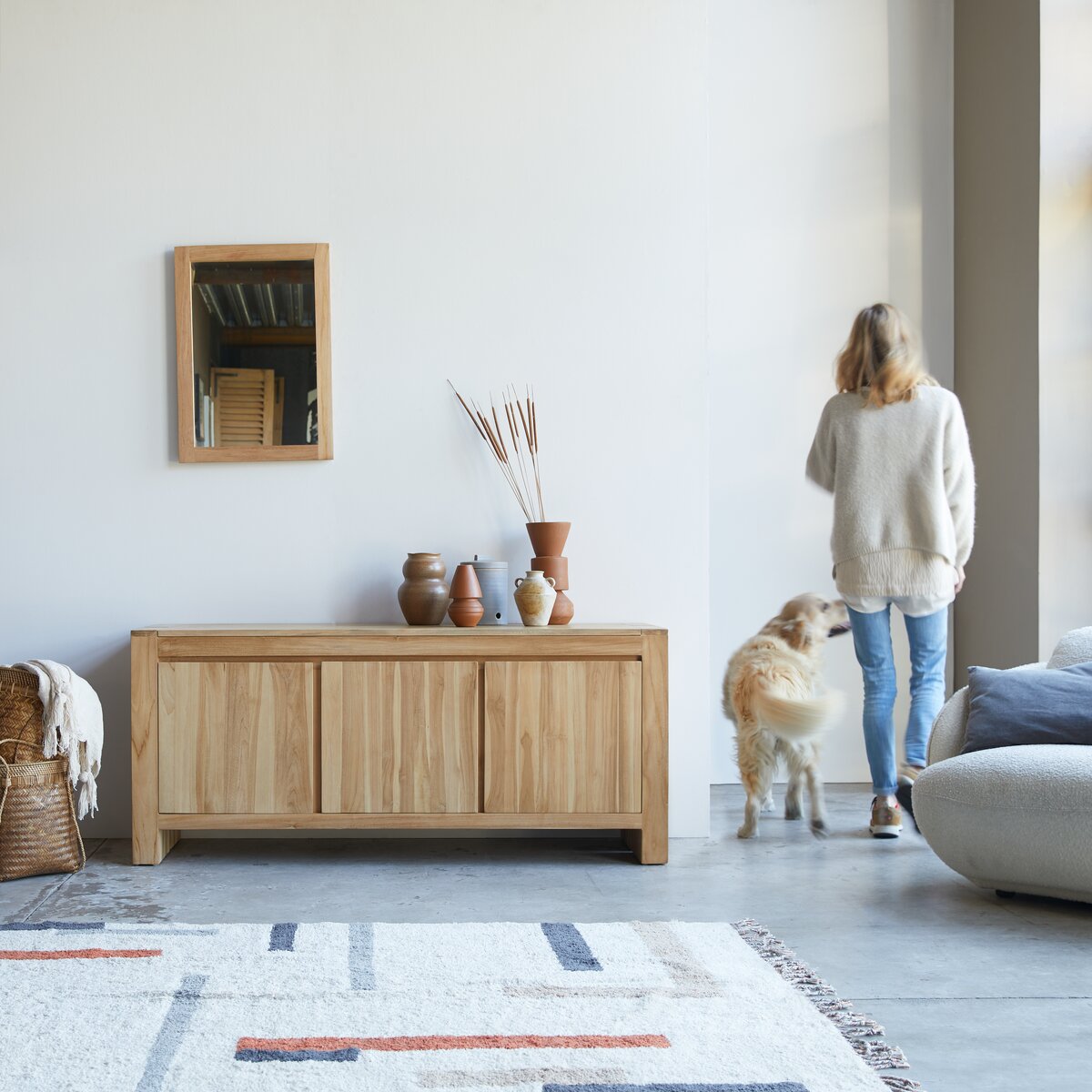 Credenza in teak 120 cm - Arredo per la sala da pranzo - Tikamoon