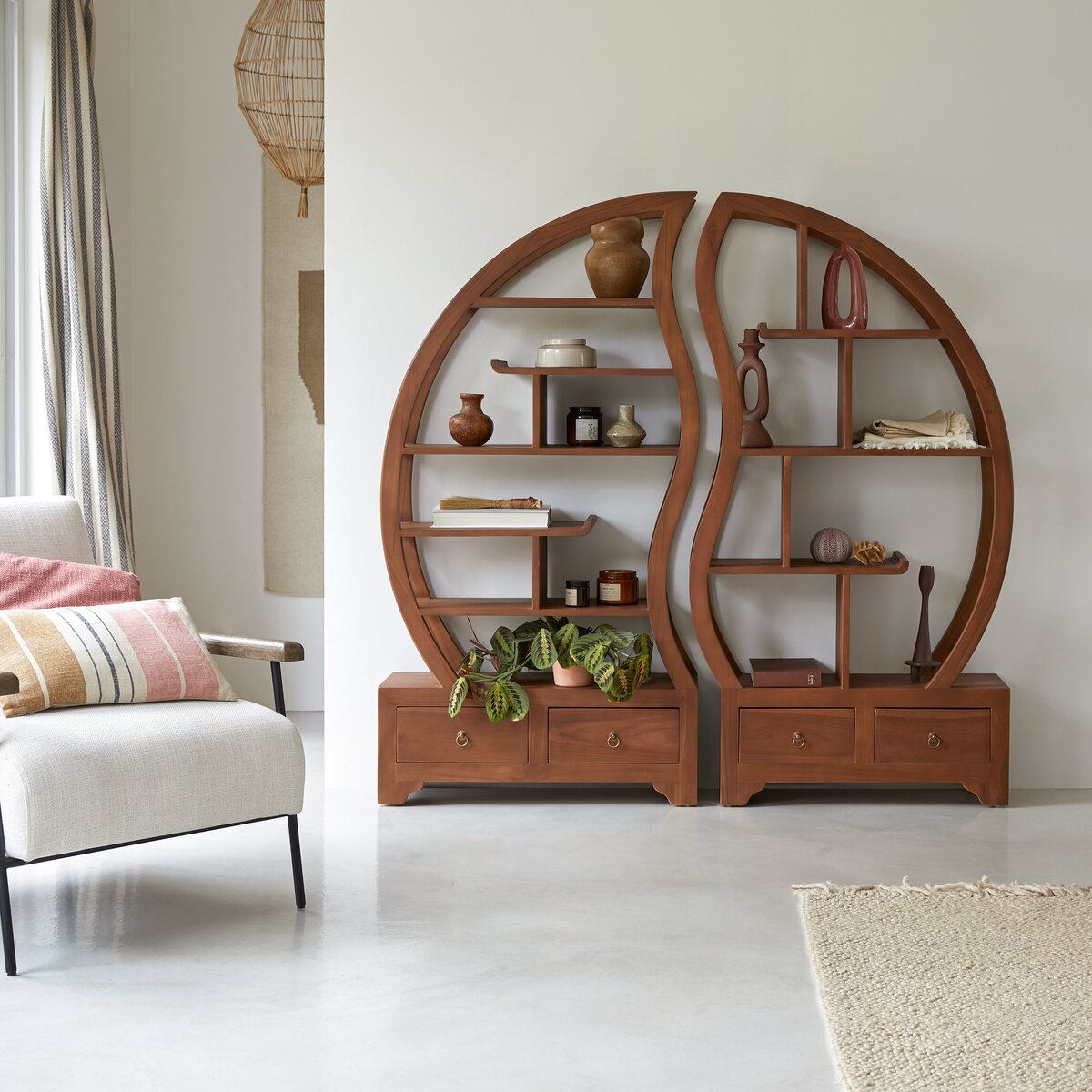 Ying Yang - Biblioteca en teca maciza Ying Yang - Biblioteca en teca maciza