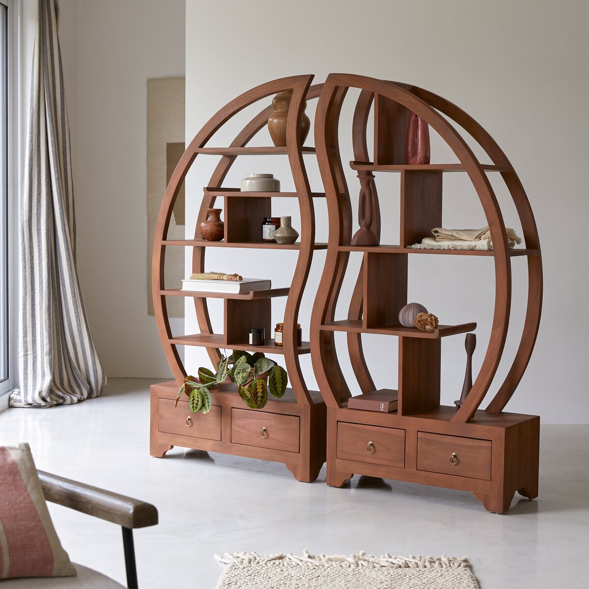 Libreria in teak 155 cm - Arredo living - Tikamoon