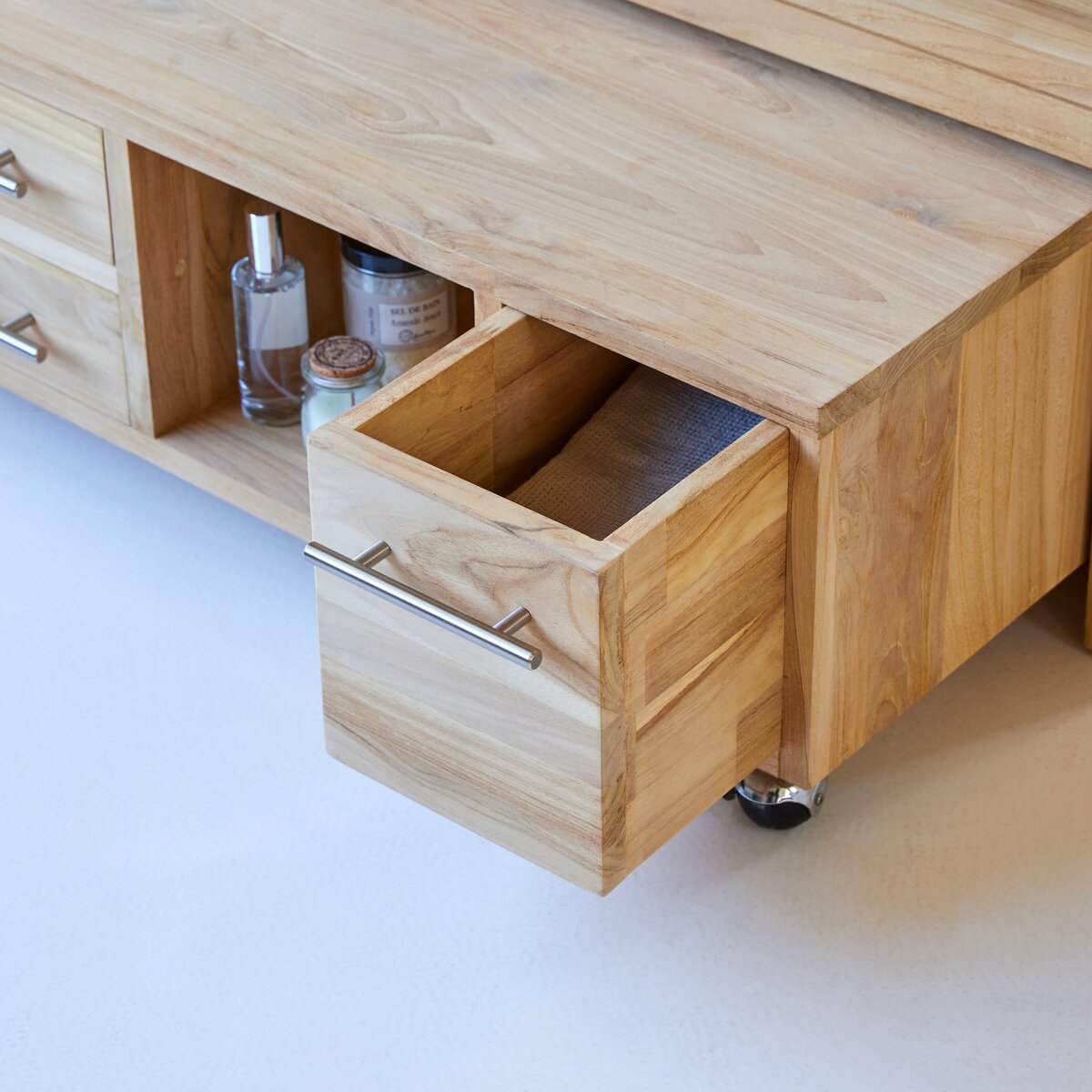 Layang - Mobile da bagno in teak massello 160 cm Layang - Mobile da bagno in teak massello 160 cm