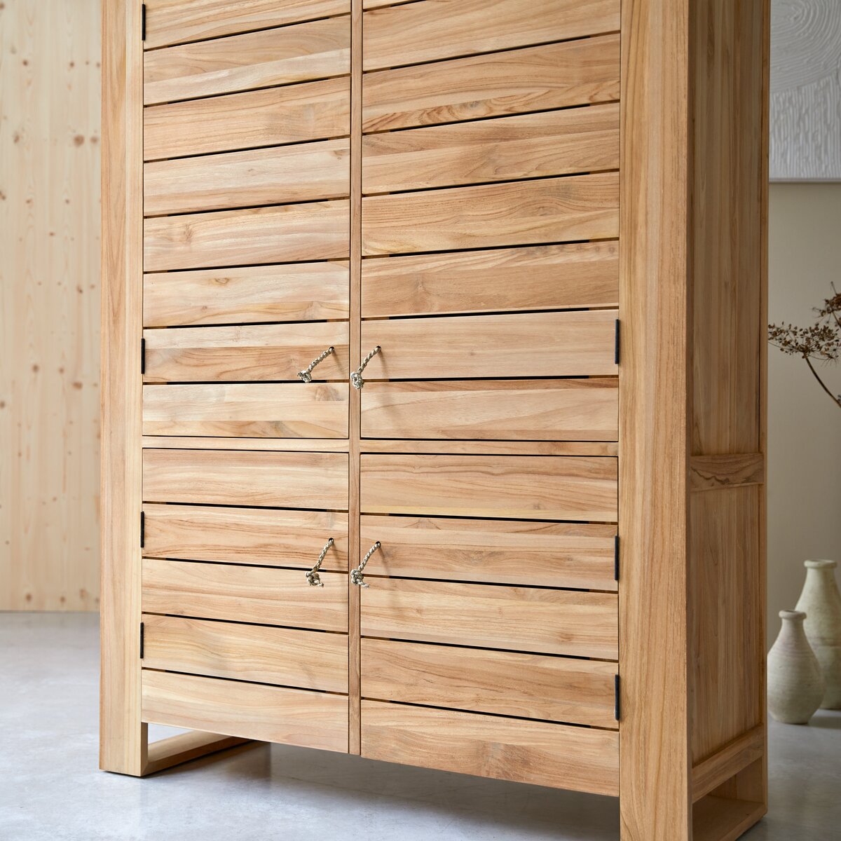 Minimalys - Anrichte aus massivem Teakholz 110 cm Minimalys - Anrichte aus massivem Teakholz 110 cm