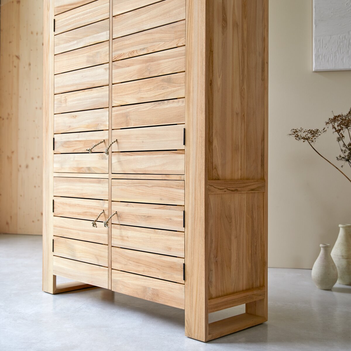 Minimalys - Anrichte aus massivem Teakholz 110 cm Minimalys - Anrichte aus massivem Teakholz 110 cm