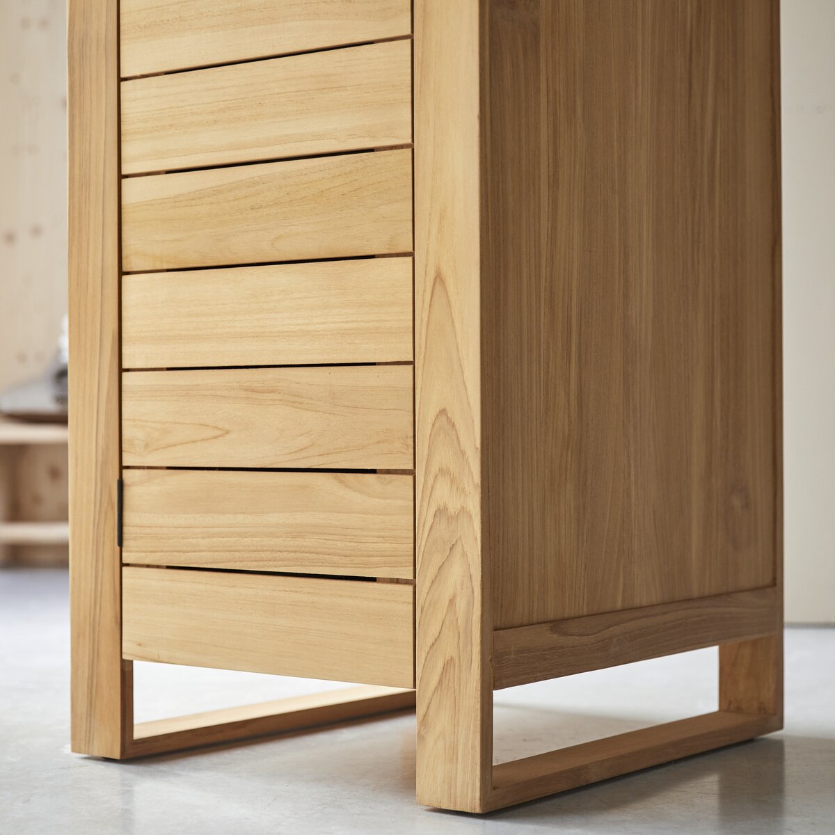 Minimalys - Colonna semplice in teak massello Minimalys - Colonna semplice in teak massello
