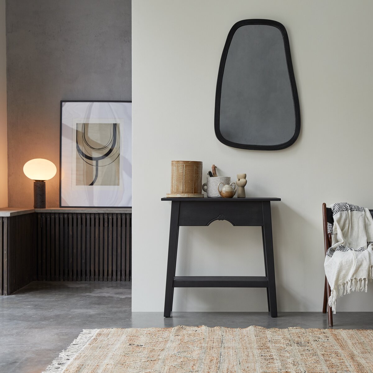 Thaki Black - Consolle in pino massello Thaki Black - Consolle in pino massello