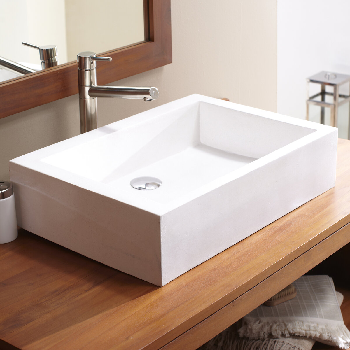 Pegase - Lavabo in battuto di terrazzo 60 cm Pegase - Lavabo in battuto di terrazzo 60 cm