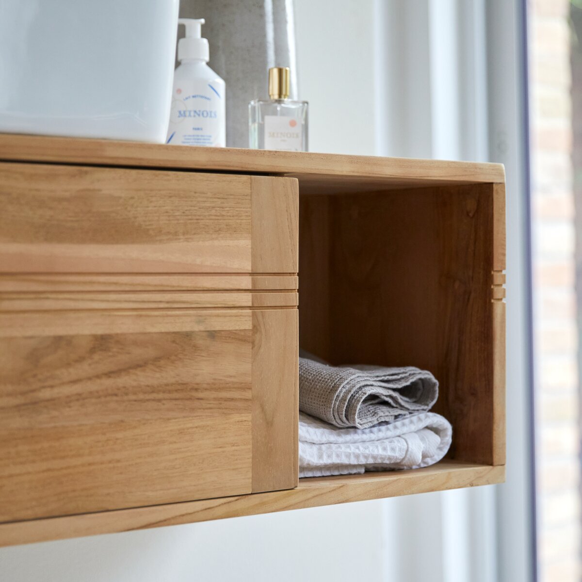 Basic - Mobile da bagno in teak massello 95 cm Basic - Mobile da bagno in teak massello 95 cm