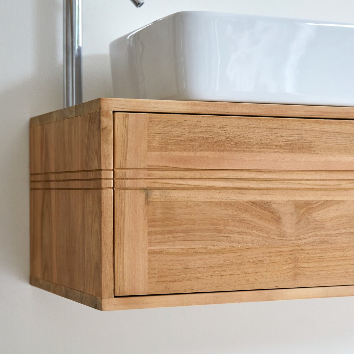 Basic - Solid teak vanity unit 95 cm Basic - Solid teak vanity unit 95 cm