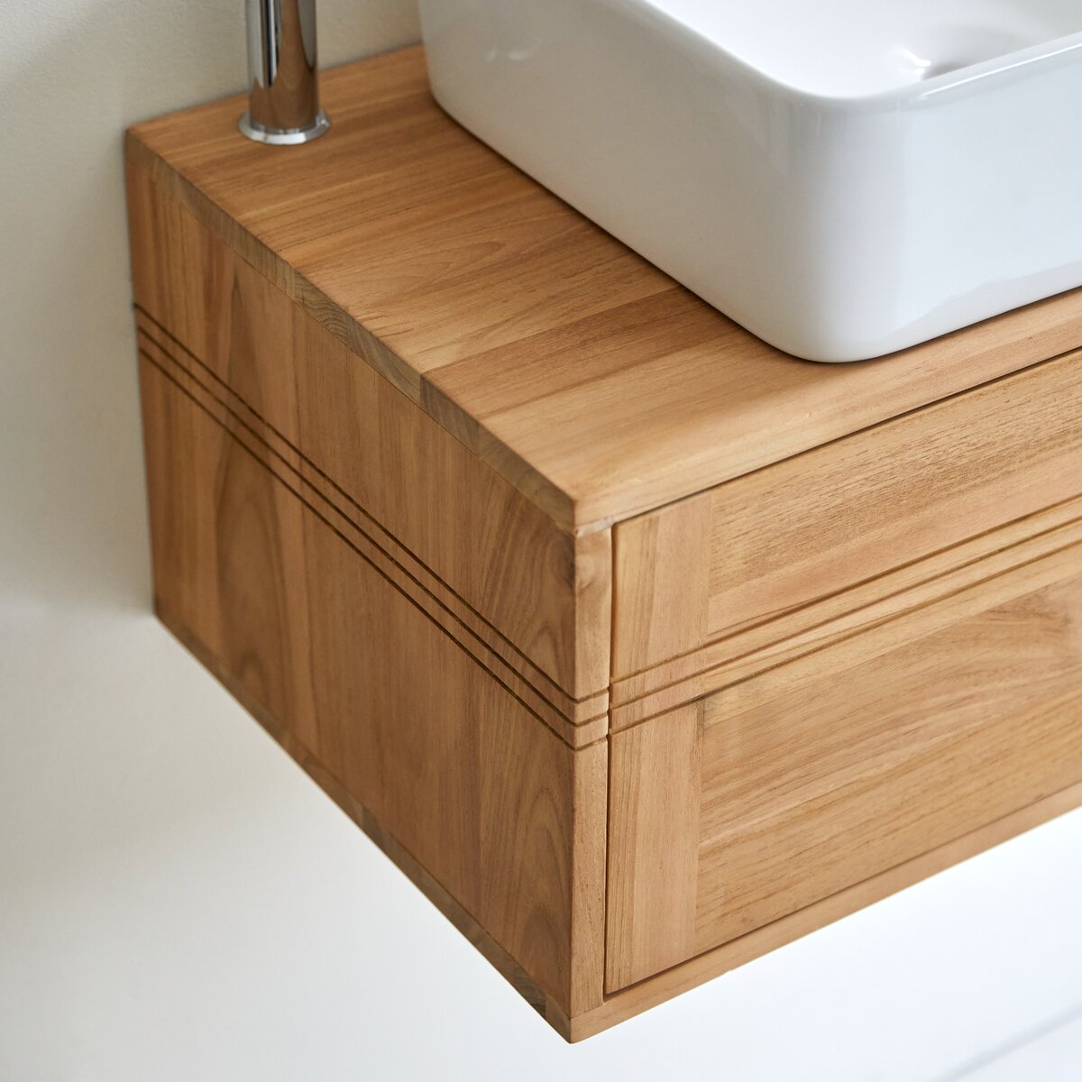 Basic - Solid teak vanity unit 95 cm Basic - Solid teak vanity unit 95 cm