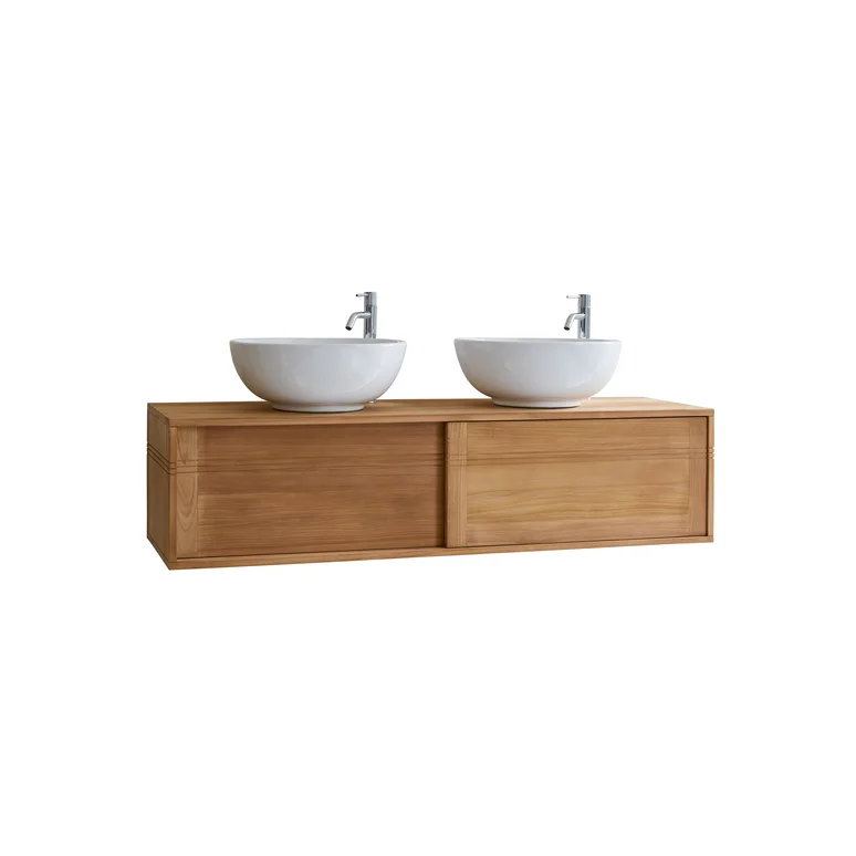 Mueble bajo lavabo en teca maciza 120 cm - Baño / Mueble de baño