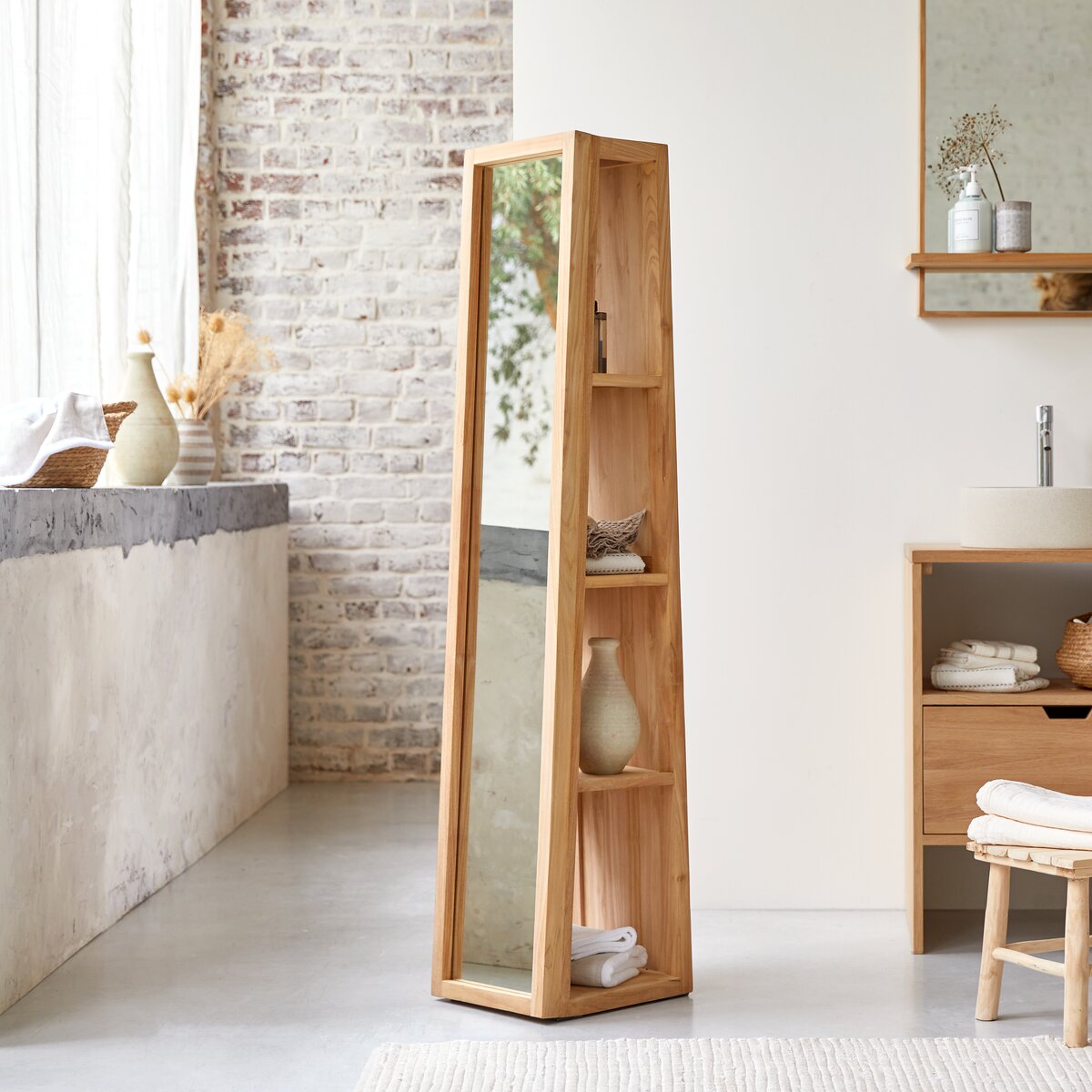 Colonna in teak 190 cm - Arredo per il bagno - Tikamoon