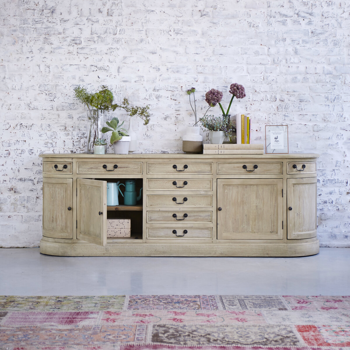 Celeste - Pine sideboard 225 cm Celeste - Pine sideboard 225 cm