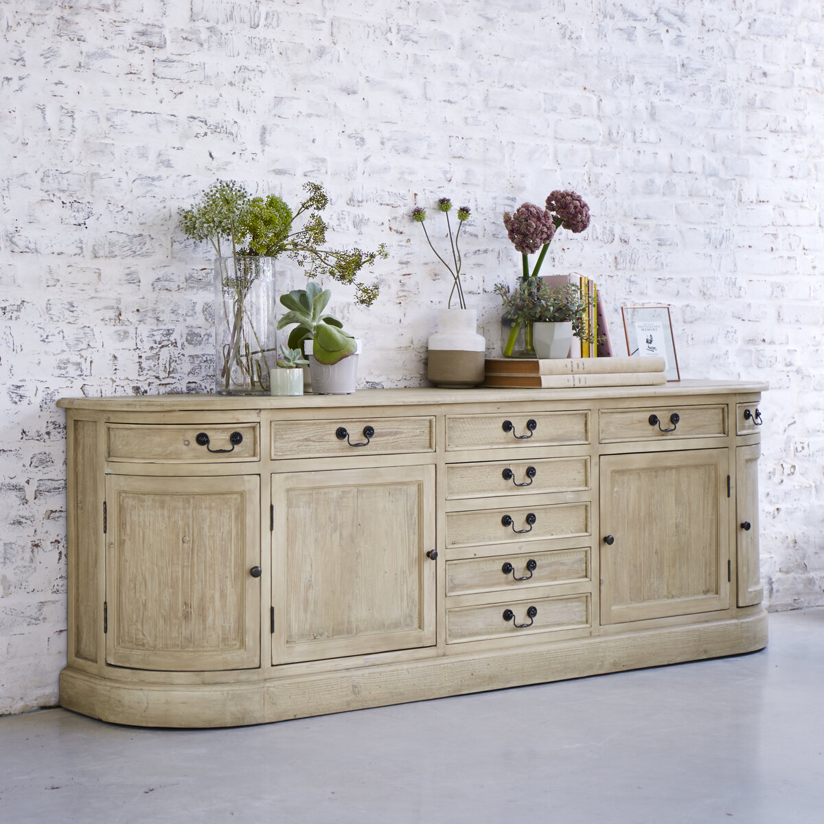 Celeste - Pine sideboard 225 cm Celeste - Pine sideboard 225 cm