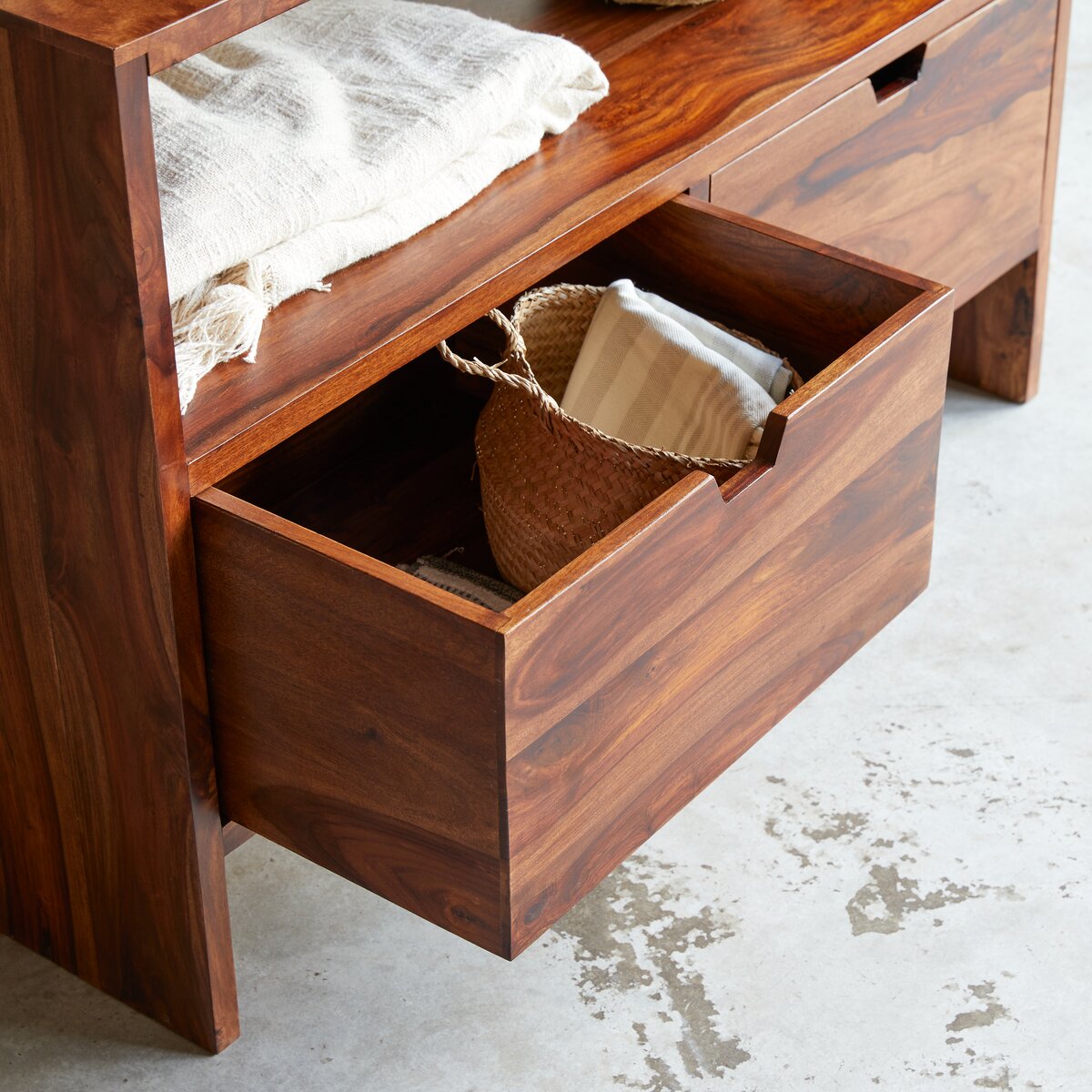 Kwarto - Mobile da bagno in palissandro massello 110 cm Kwarto - Mobile da bagno in palissandro massello 110 cm