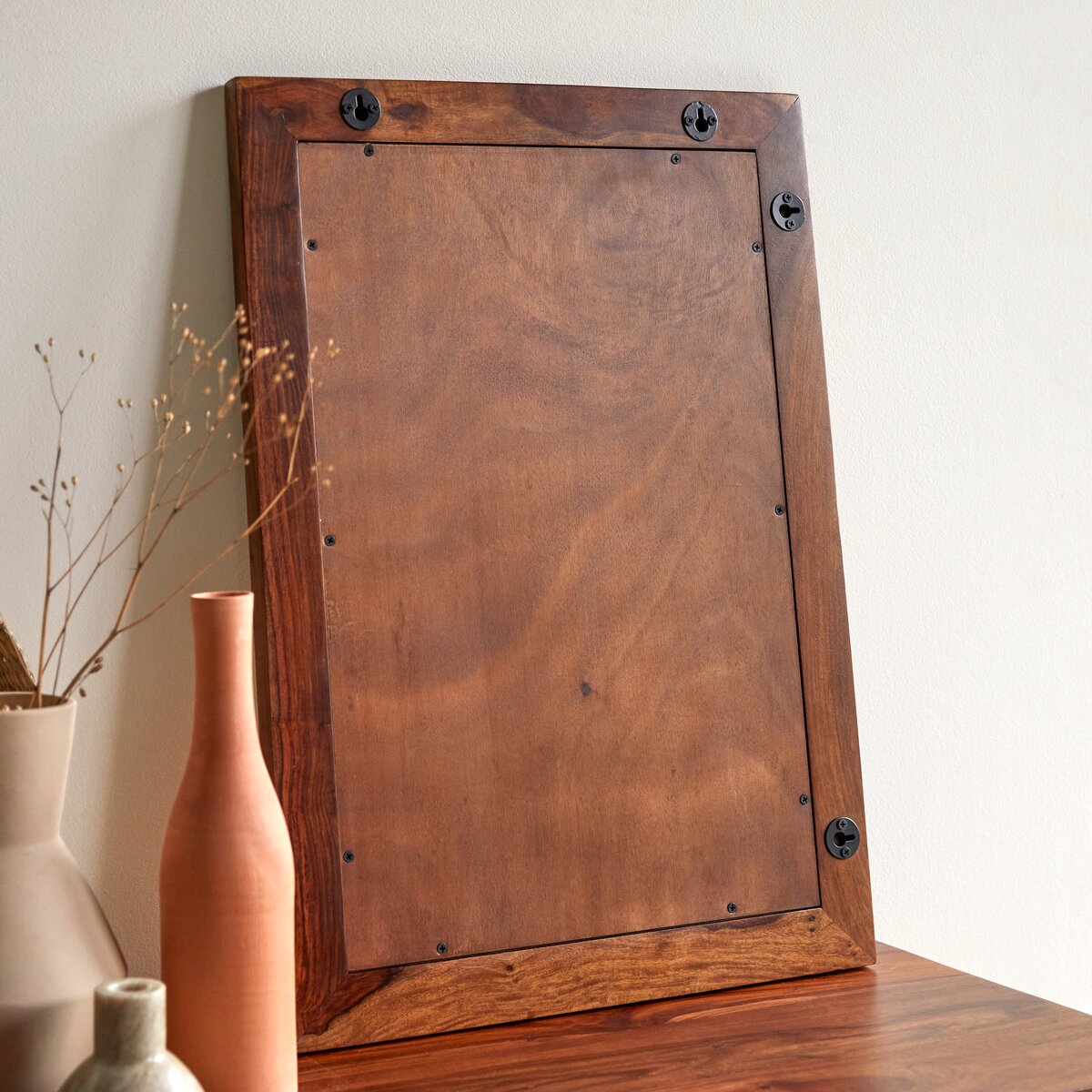 Kwarto - Miroir déco en palissandre massif 70x50 cm Kwarto - Miroir déco en palissandre massif 70x50 cm