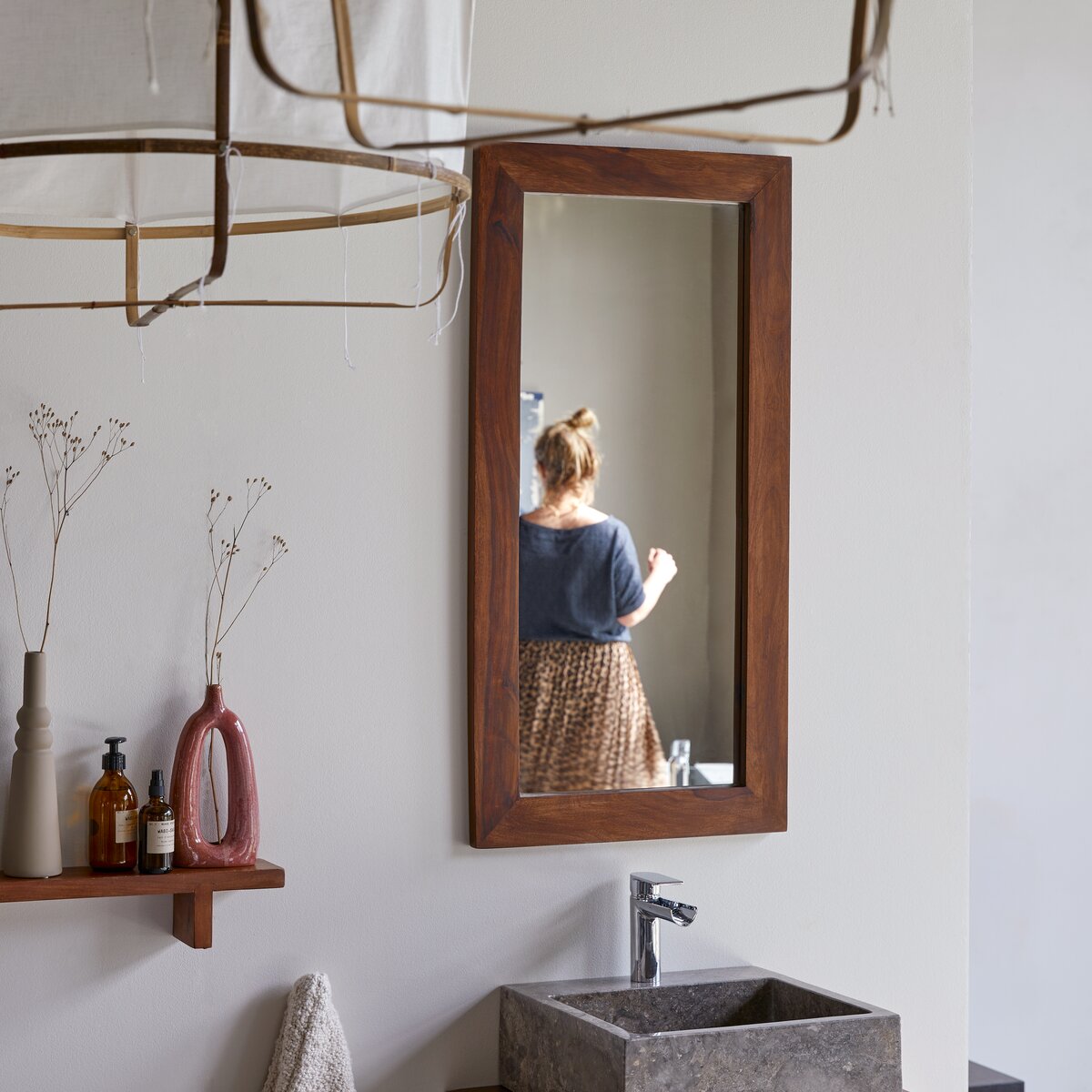 Kwarto - Miroir en palissandre 100x50 cm Kwarto - Miroir en palissandre 100x50 cm