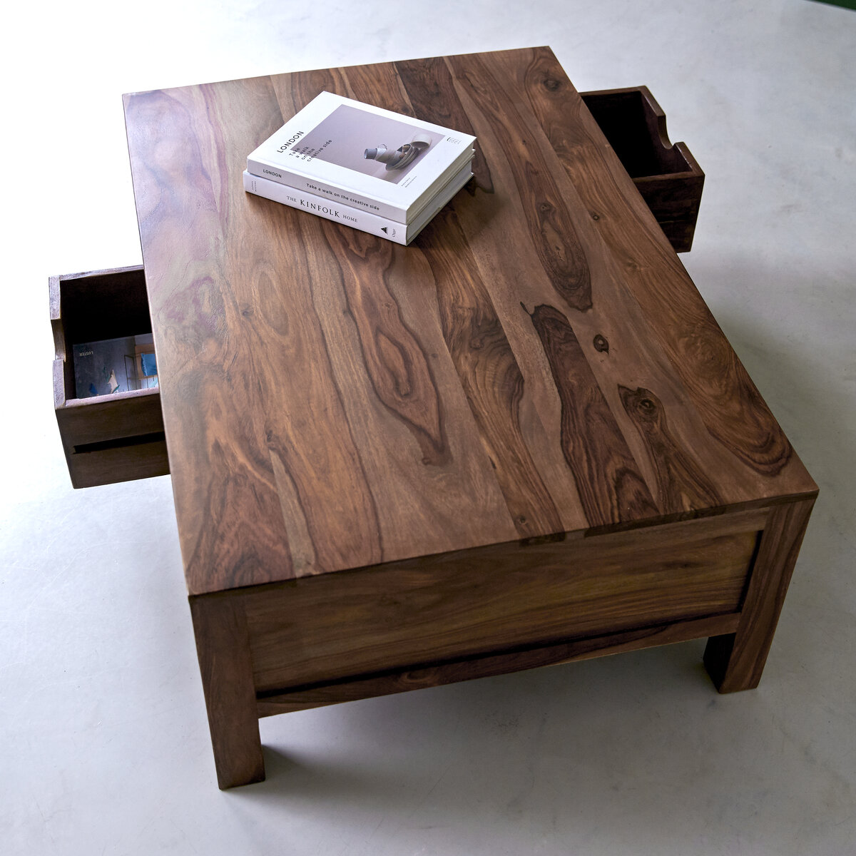 Oliver - Table basse en palissandre massif Oliver - Table basse en palissandre massif