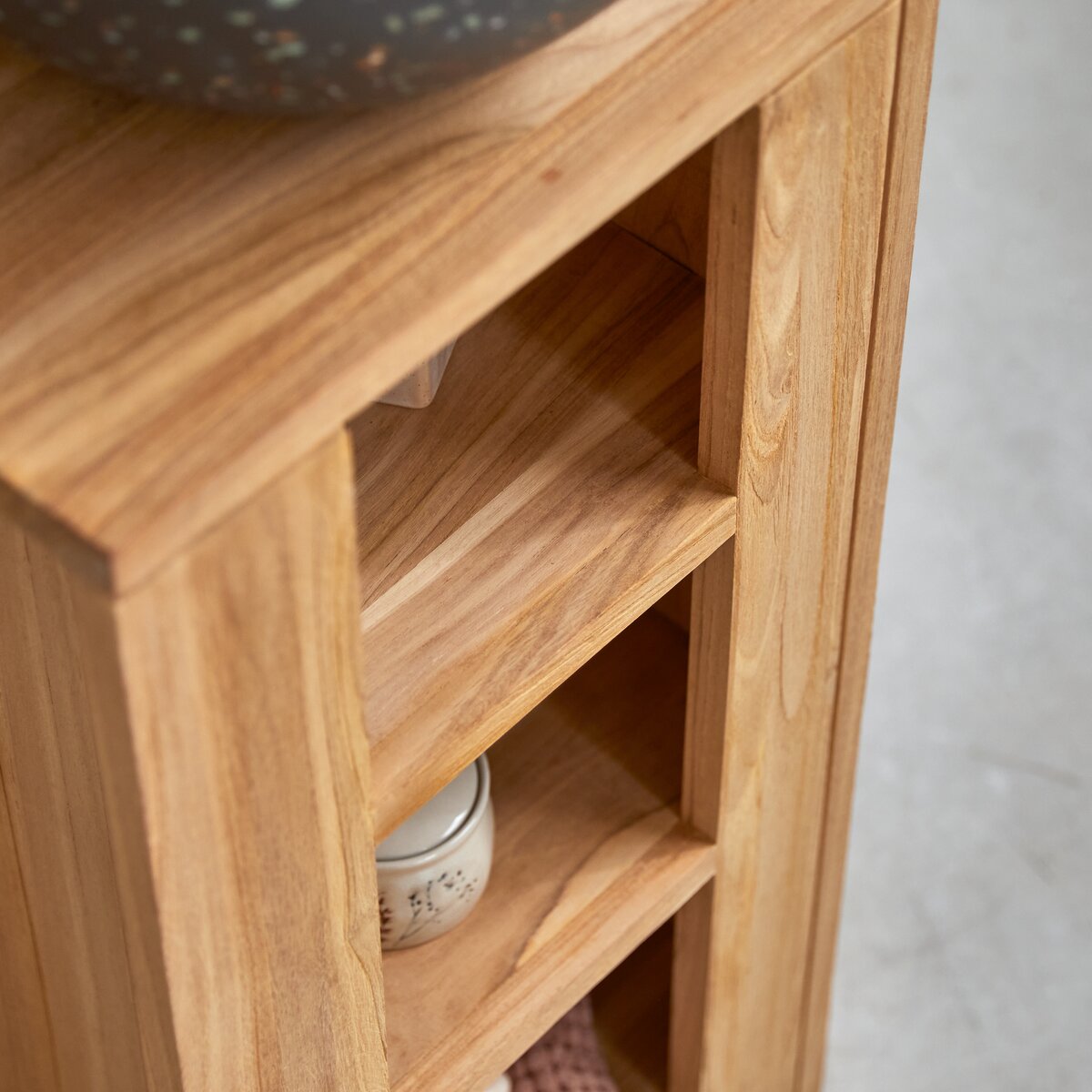 Stelle - Solid teak vanity unit Right Stelle - Solid teak vanity unit Right