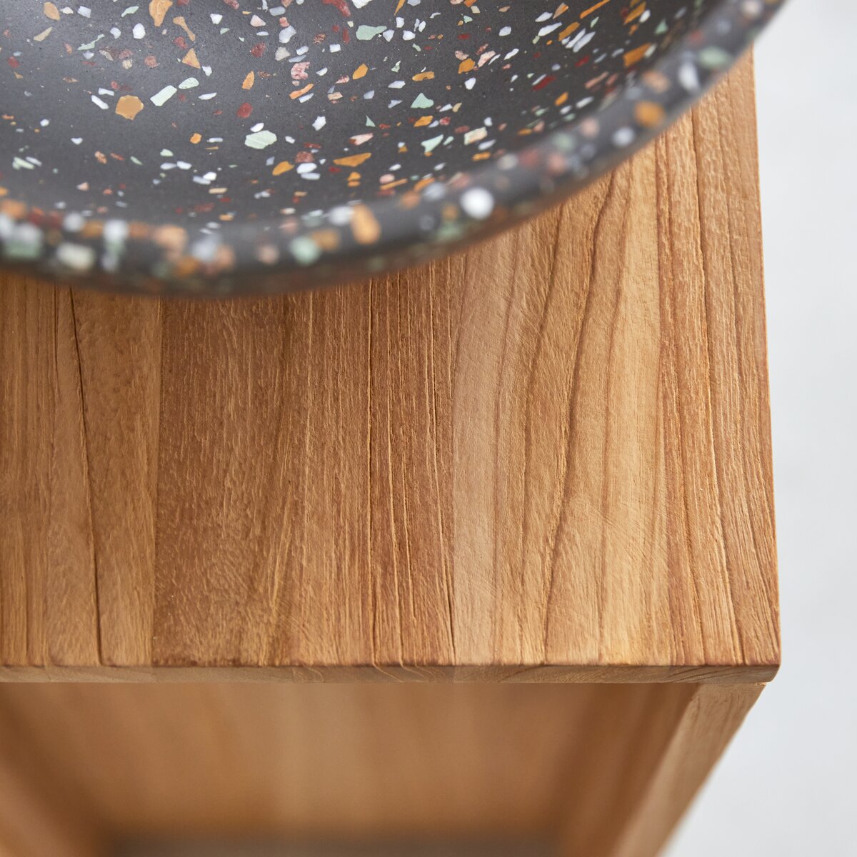 Stelle - Solid teak vanity unit Right Stelle - Solid teak vanity unit Right