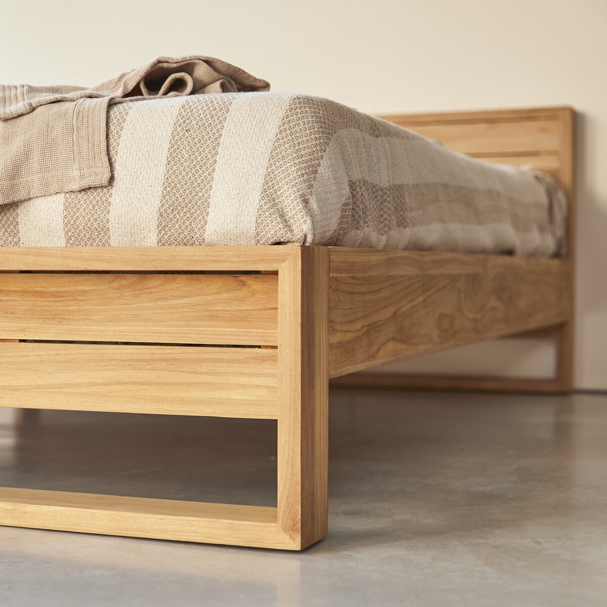 Letto singolo in teak 190 x 90 cm - Mobili per la camera - Tikamoon