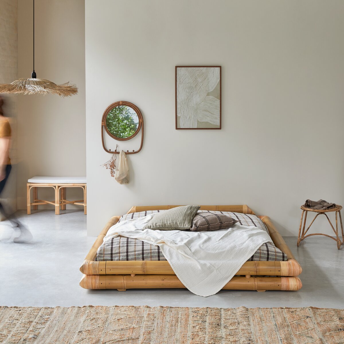 Balyss - Cama futón en bambú 160x200 cm Balyss - Cama futón en bambú 160x200 cm