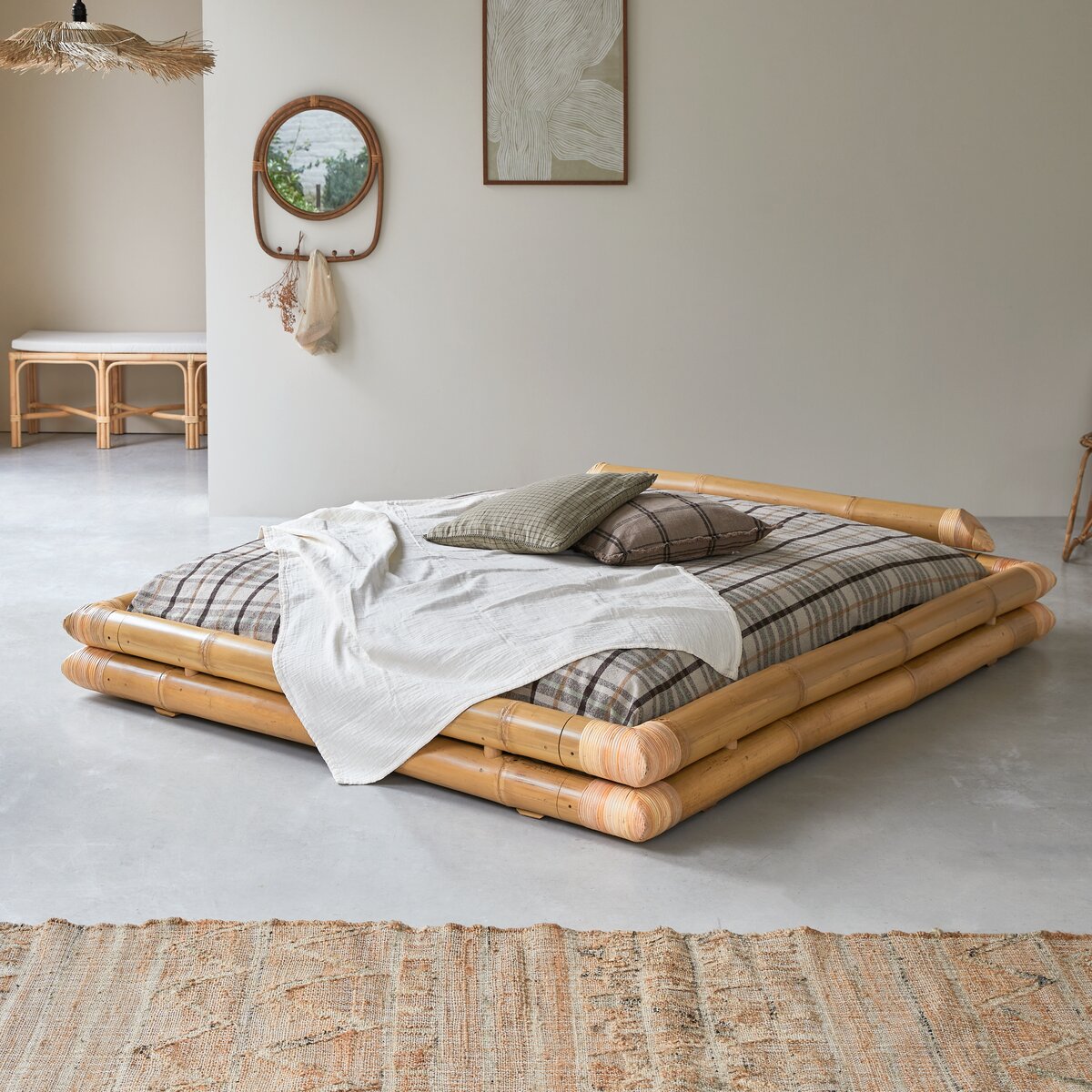 Balyss - Cama futón en bambú 160x200 cm Balyss - Cama futón en bambú 160x200 cm