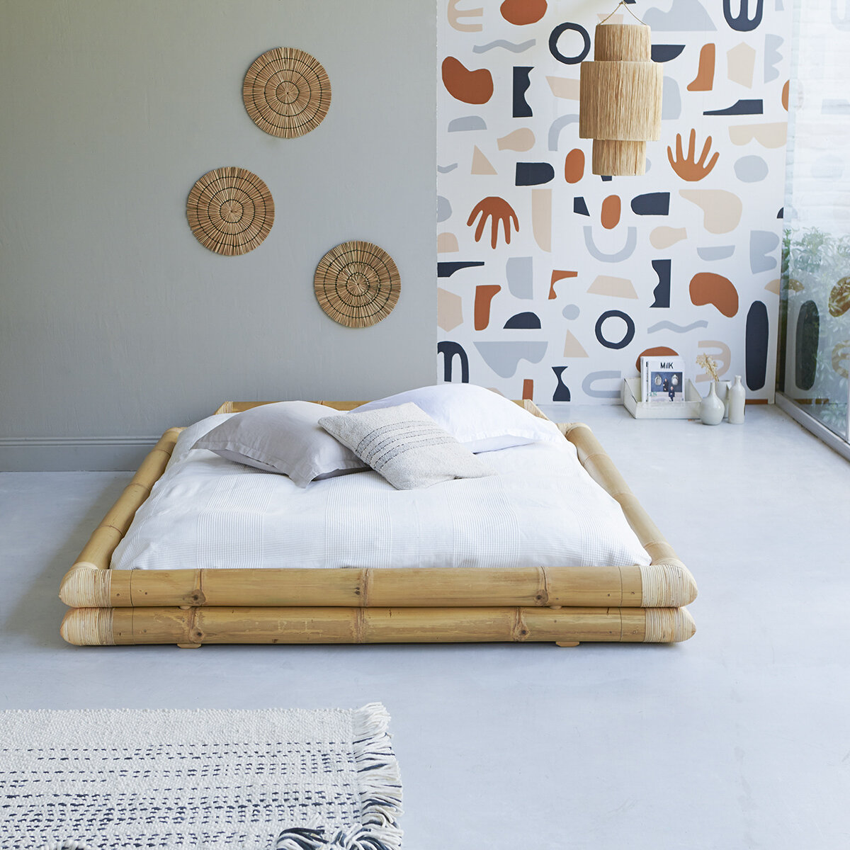 Balyss - Cama futón en bambú 160x200 cm Balyss - Cama futón en bambú 160x200 cm