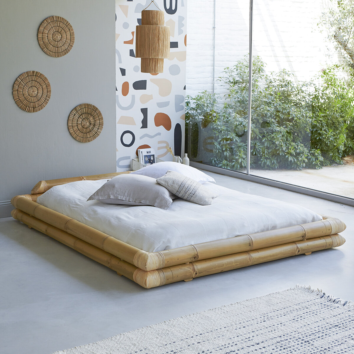 Balyss - Cama futón en bambú 160x200 cm Balyss - Cama futón en bambú 160x200 cm