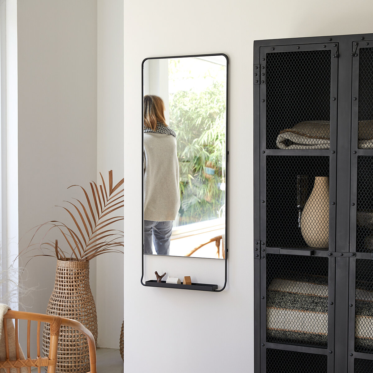 Element - Miroir en métal vertical 110x45 cm Element - Miroir en métal vertical 110x45 cm