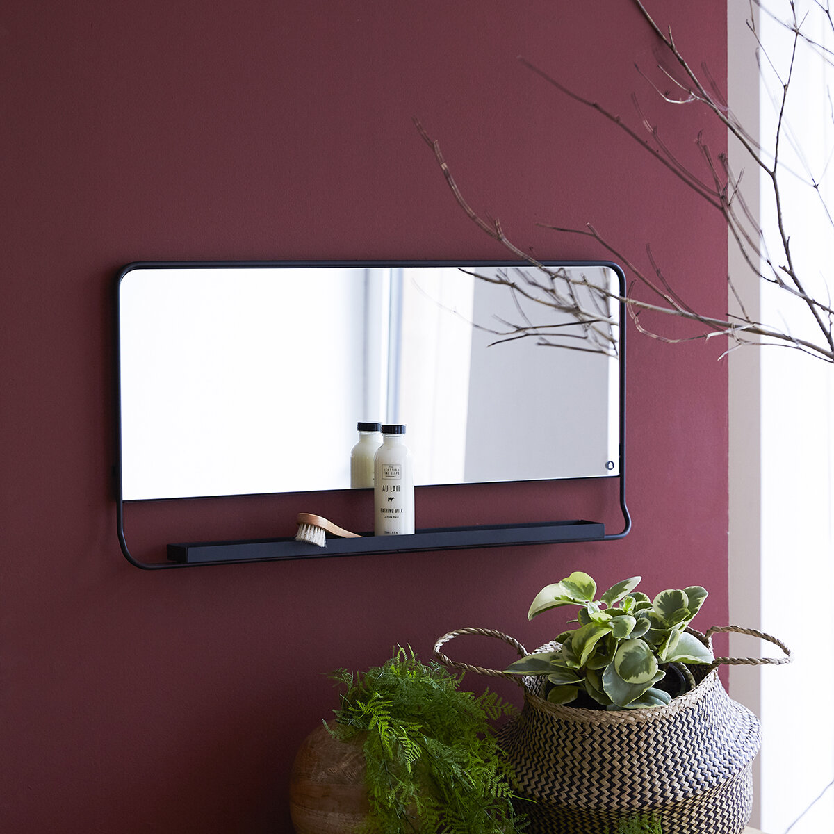 Element - Miroir en métal horizontal 80x40 cm Element - Miroir en métal horizontal 80x40 cm