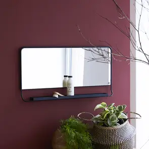 Element - Specchio orizzontale in metallo 80x40 cm