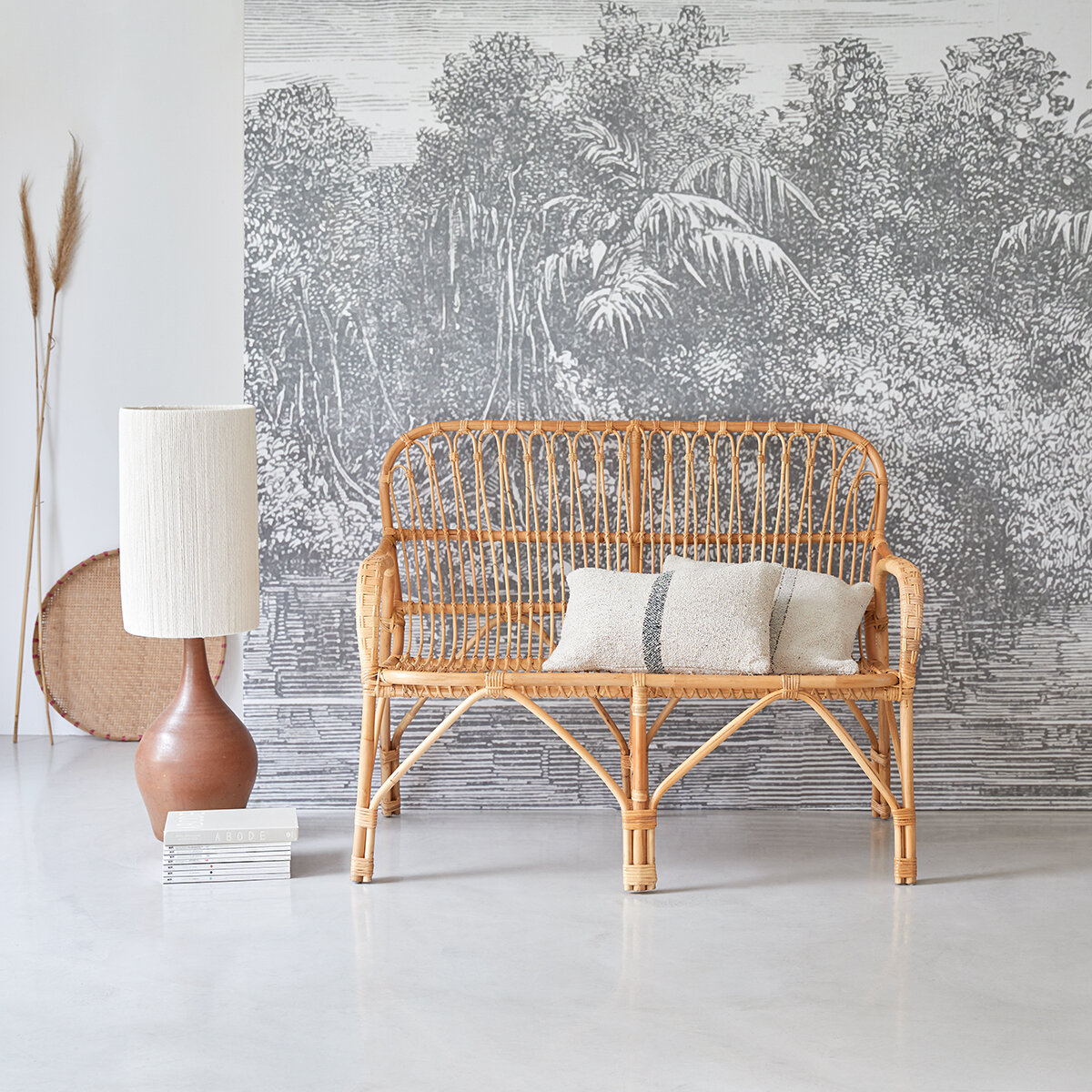 Ondine - Banquette en rotin naturel Ondine - Banquette en rotin naturel