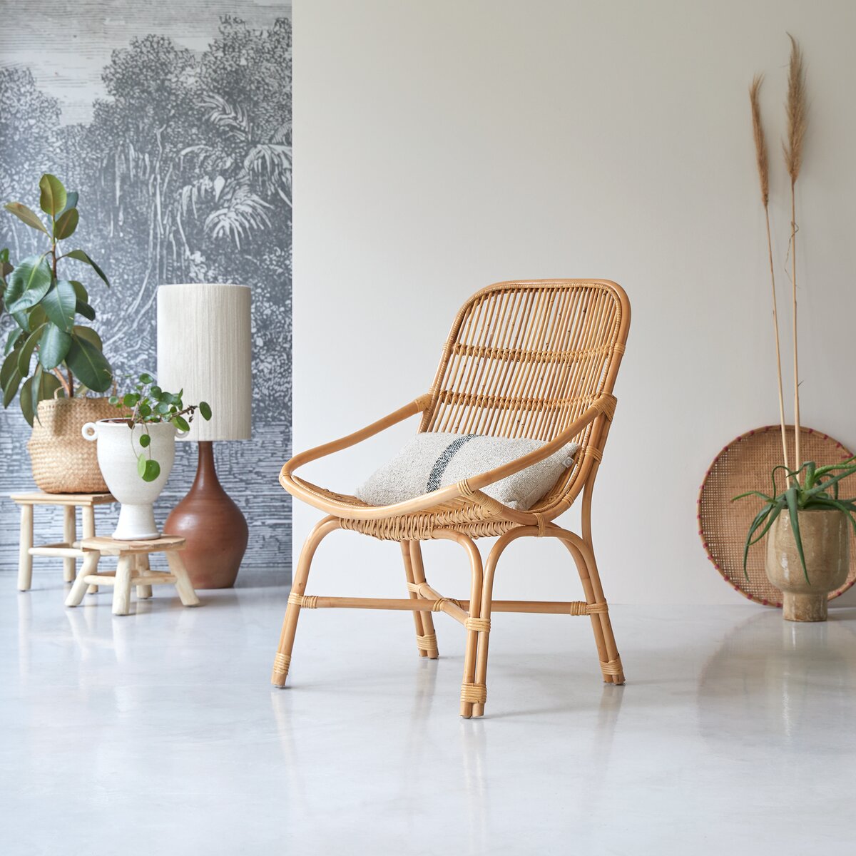 Sillón 'Takta' de ratán - Atmosphera créateur d'intérieur