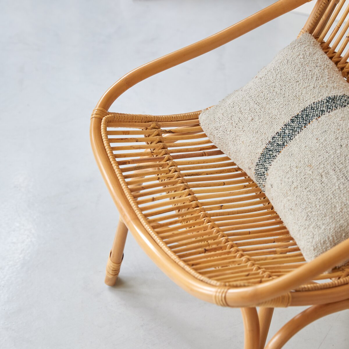 Woven deals rattan armchair