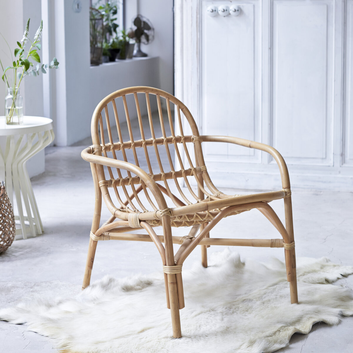 Fauteuils en rotin naturel pour enfants, mobilier tendance