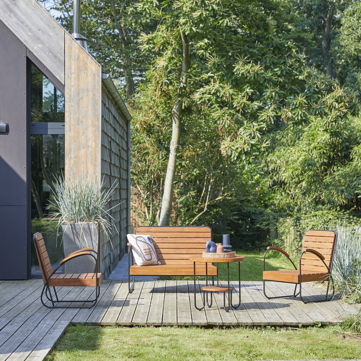 Key Wood - Table basse de jardin en teck massif Key Wood - Table basse de jardin en teck massif