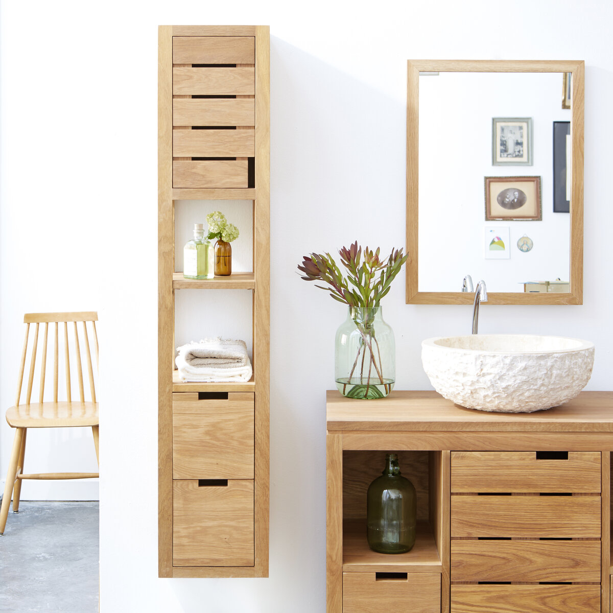 Serena - Hochschrank aus massivem Eichenholz Serena - Hochschrank aus massivem Eichenholz