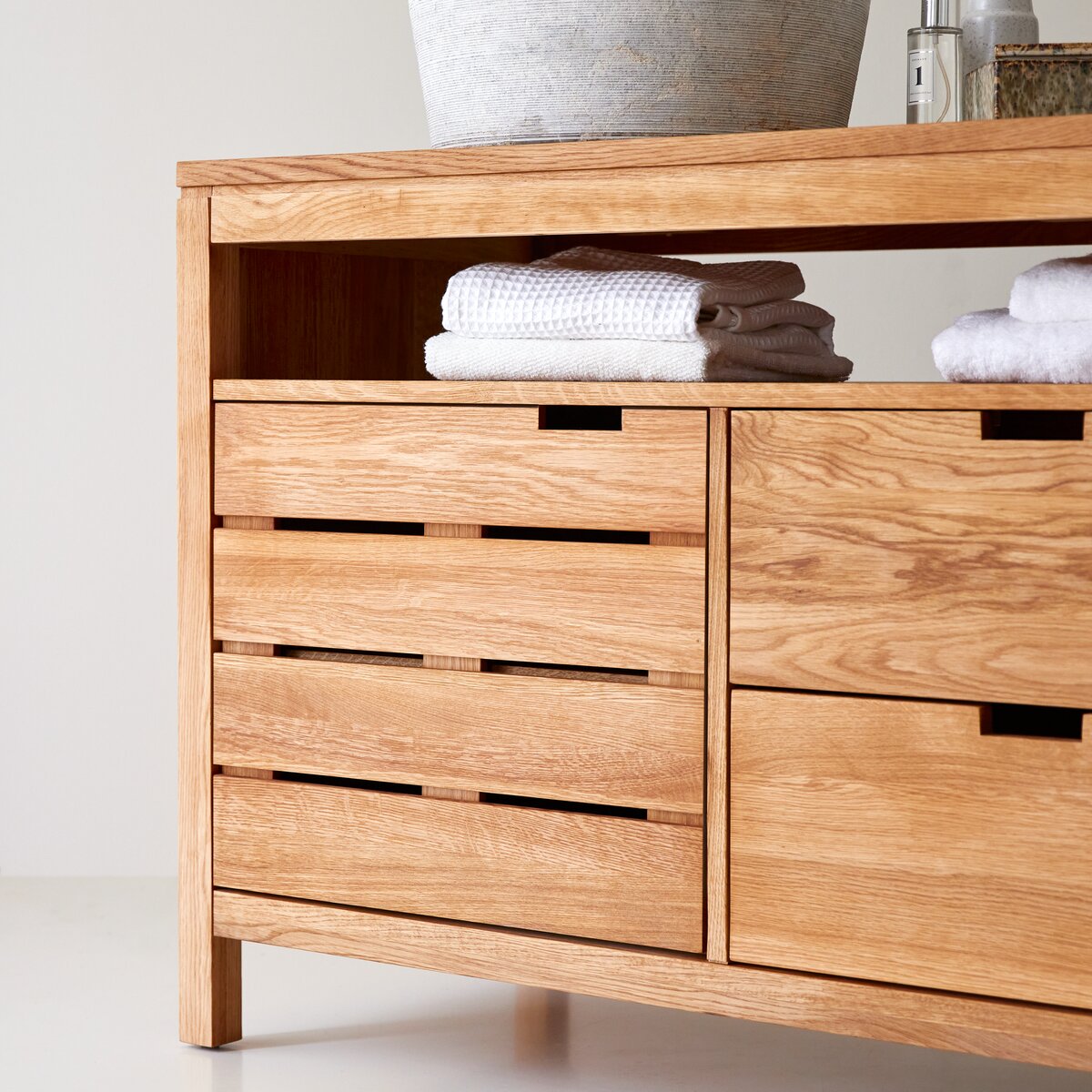 Serena - Solid oak vanity unit 165 cm Serena - Solid oak vanity unit 165 cm