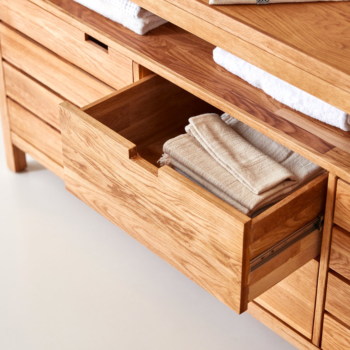 Serena - Solid oak vanity unit 165 cm Serena - Solid oak vanity unit 165 cm