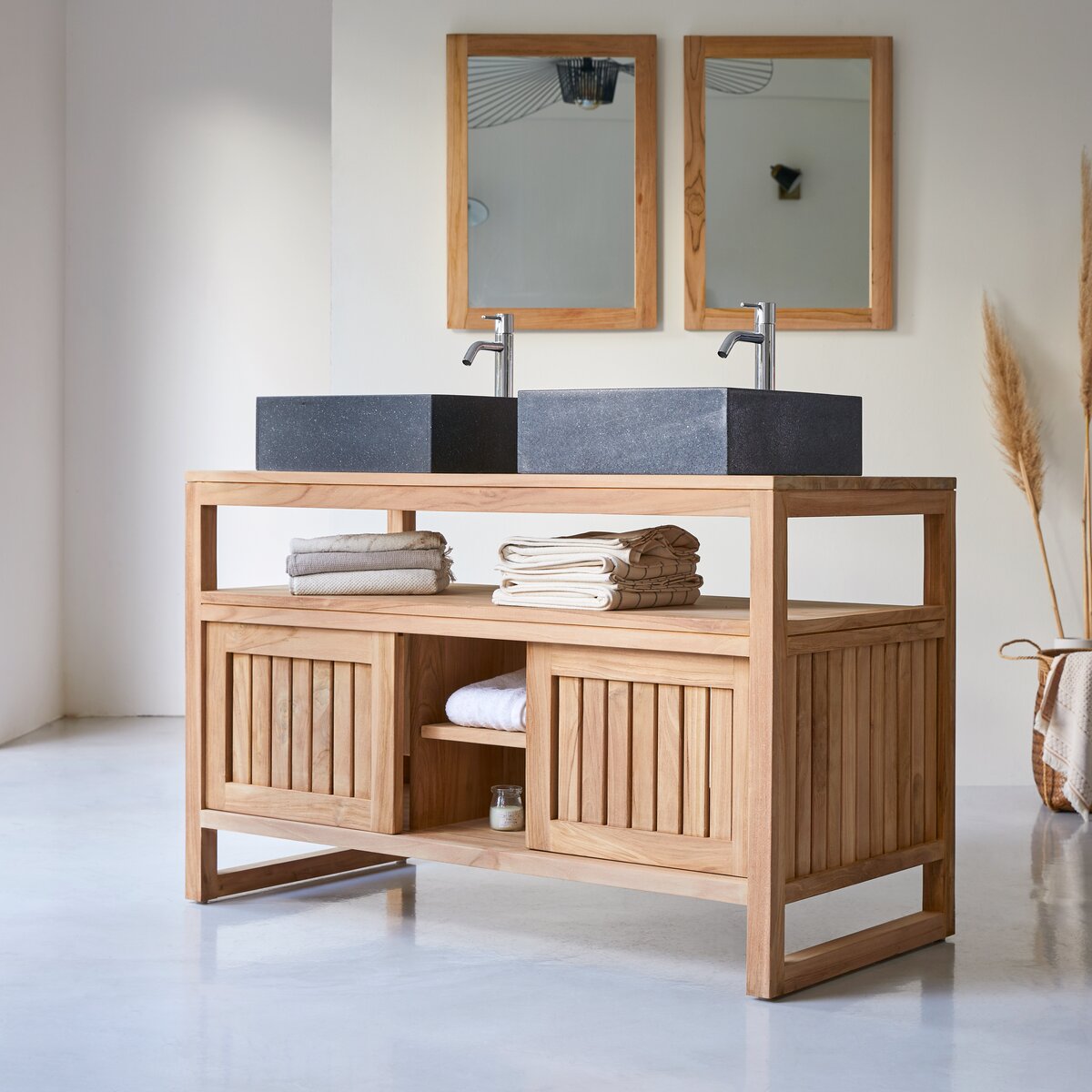 Colonial - Mobile da bagno in teak massello 120 cm Colonial - Mobile da bagno in teak massello 120 cm